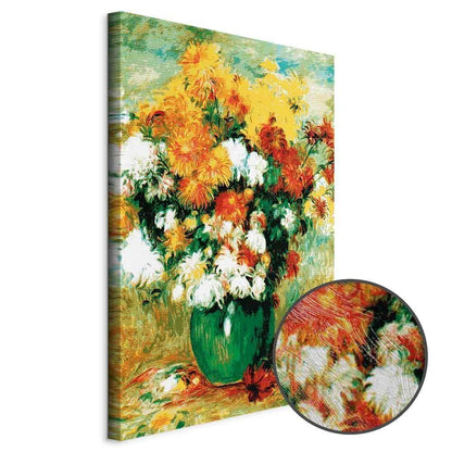 Leinwandbild - Pierre-Auguste Renoir – Chrysanthemums