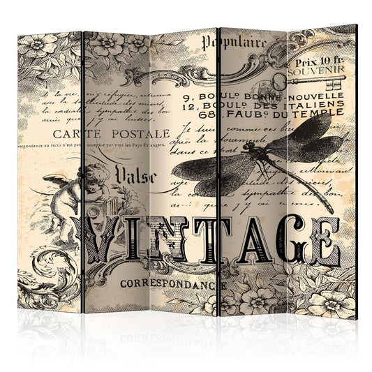 Paravent - Vintage Correspondence II Artgeist