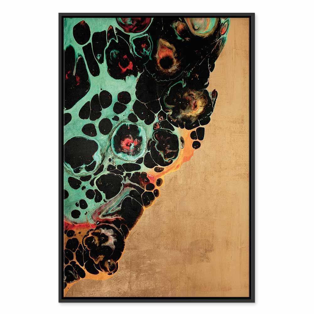 Leinwandbild - Composition of Micro Shapes (1-part) - Abstract Forms of Colors
