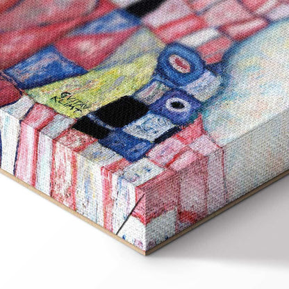 Leinwandbild - Gustav Klimt – Death and Life