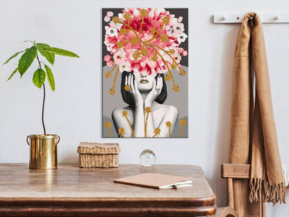 Kolibri Sweet Nectar Wandbild zum Ausmalen - Kreatives Naturmotiv mit nummerierten Feldern für entspannende Malstunden - Sawelt