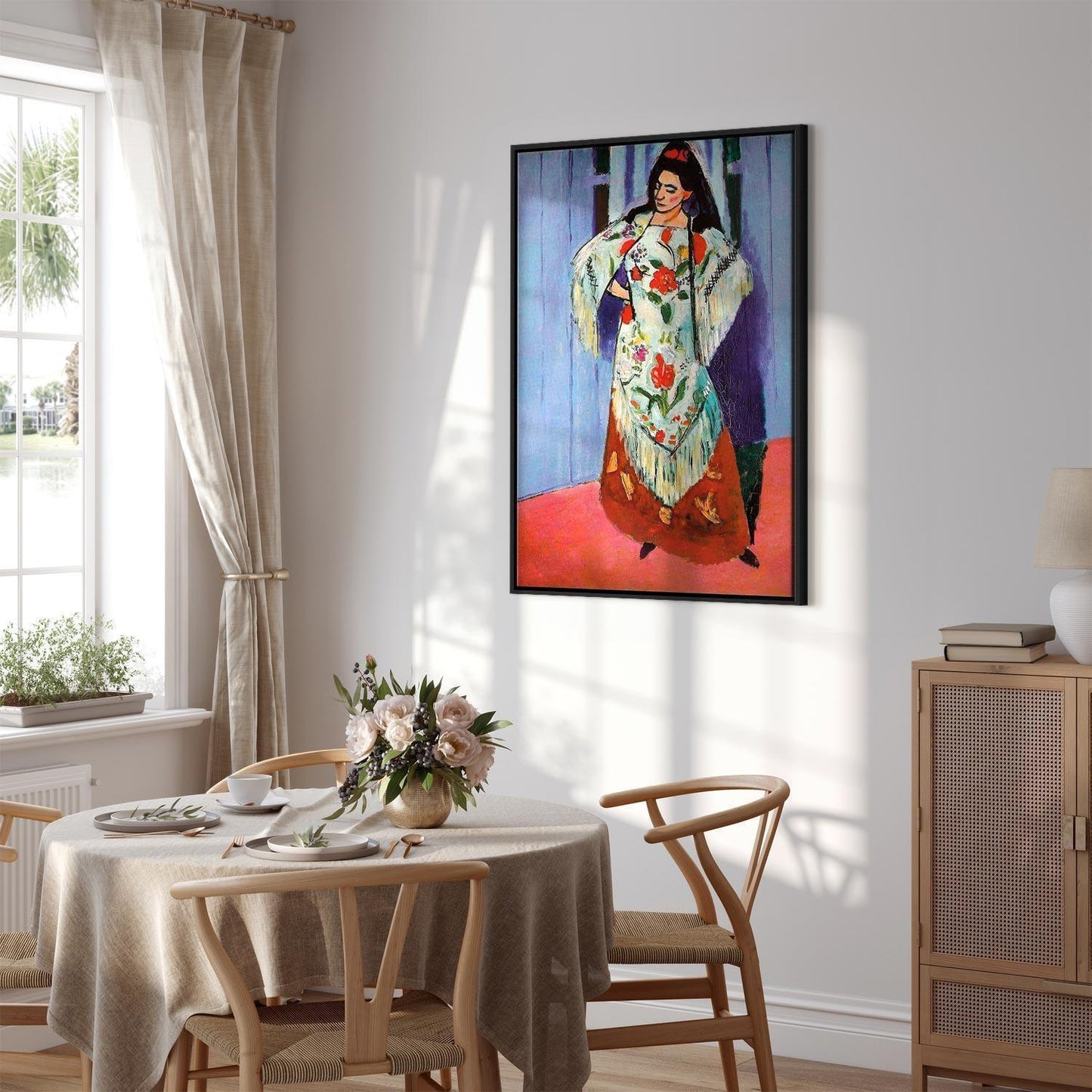 Leinwandbild - Henri Matisse – Madame Matisse with Manila Shawl