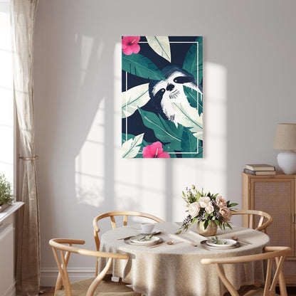 Leinwandbild - Sloth in the Tropics (1 Part) Vertical