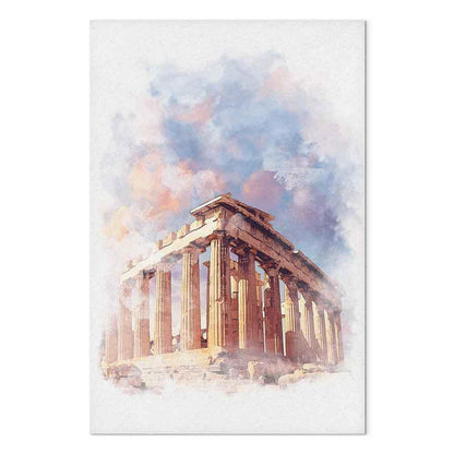 Leinwandbild - Painted Parthenon (1 Part) Vertical