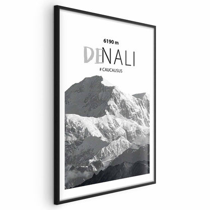 Poster - Majestic mountain peak Denali mountain crown mountain landscape