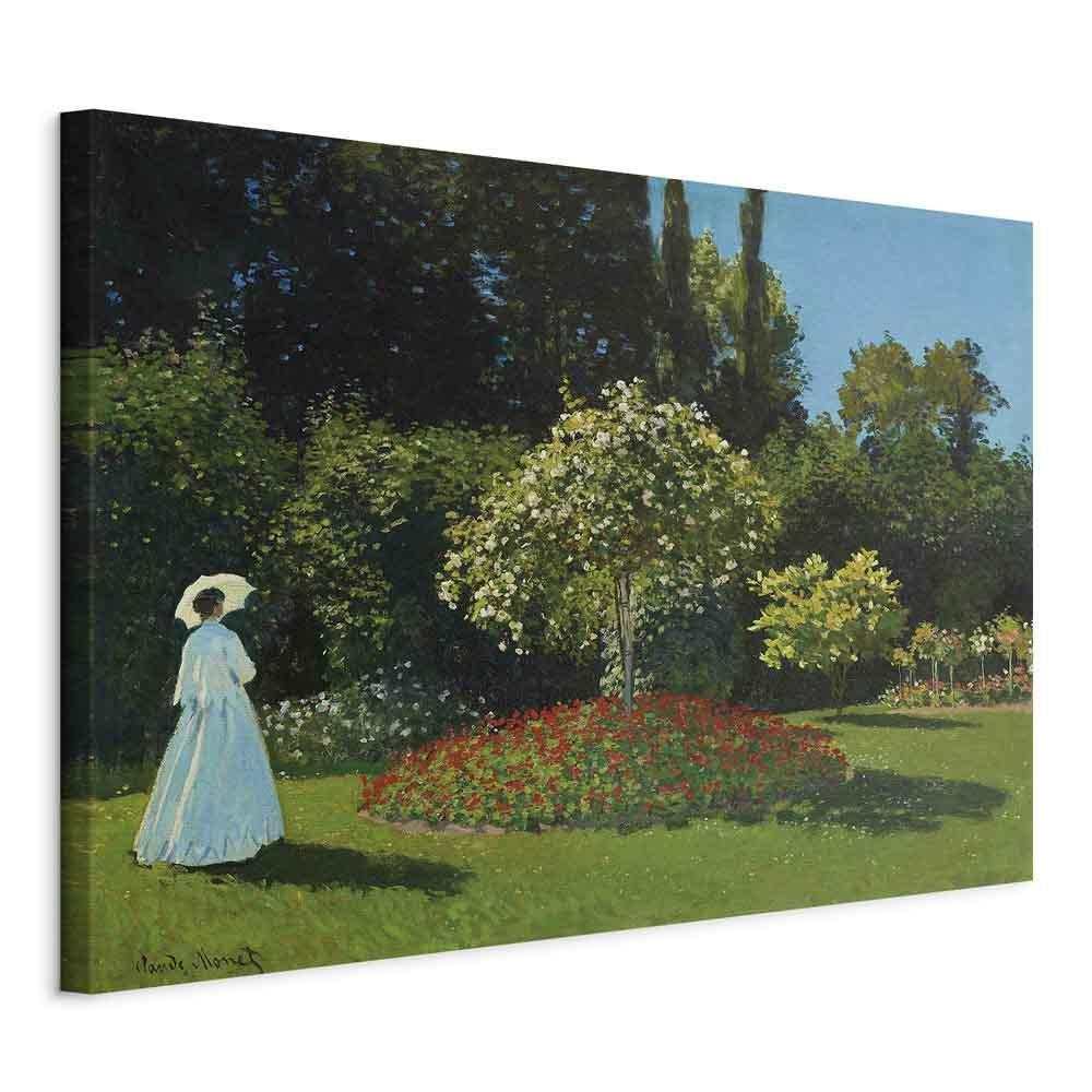 Leinwandbild - Claude Monet – Woman in the Garden