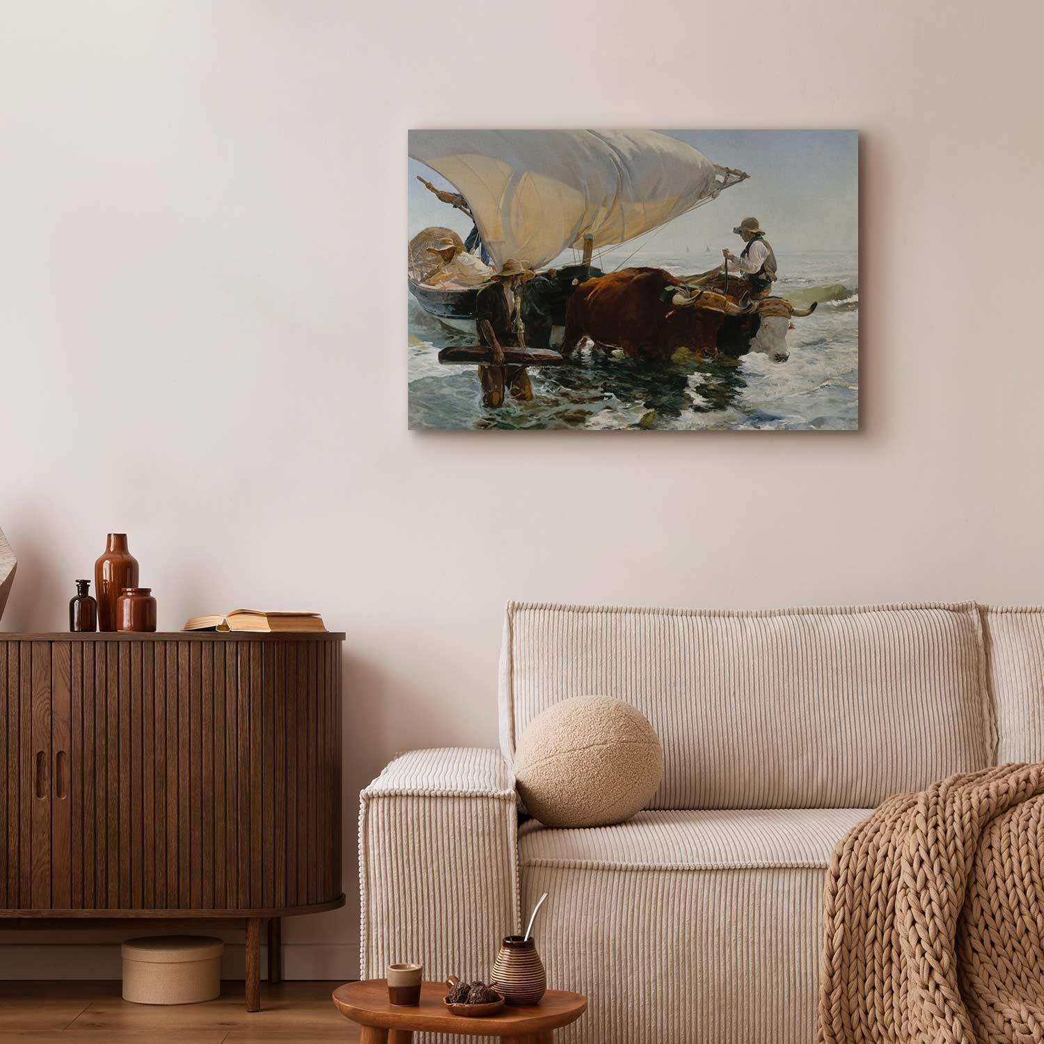 Leinwandbild - The Return from Fishing (Joaquín Sorolla y Bastida) Artgeist