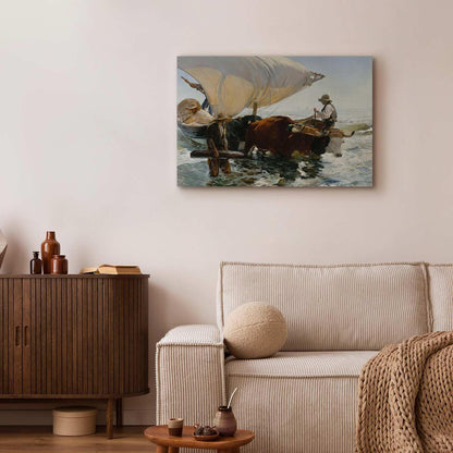Leinwandbild - The Return from Fishing (Joaquín Sorolla y Bastida) Artgeist