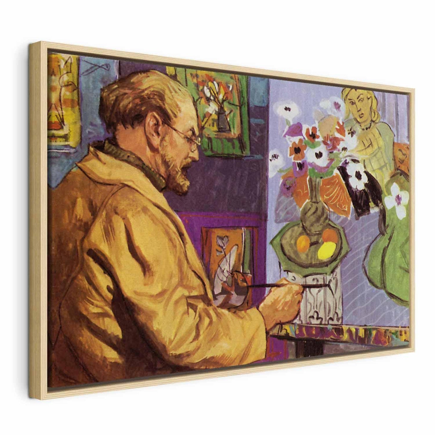 Leinwandbild - Painting by Henri Matisse (colour lithograph)