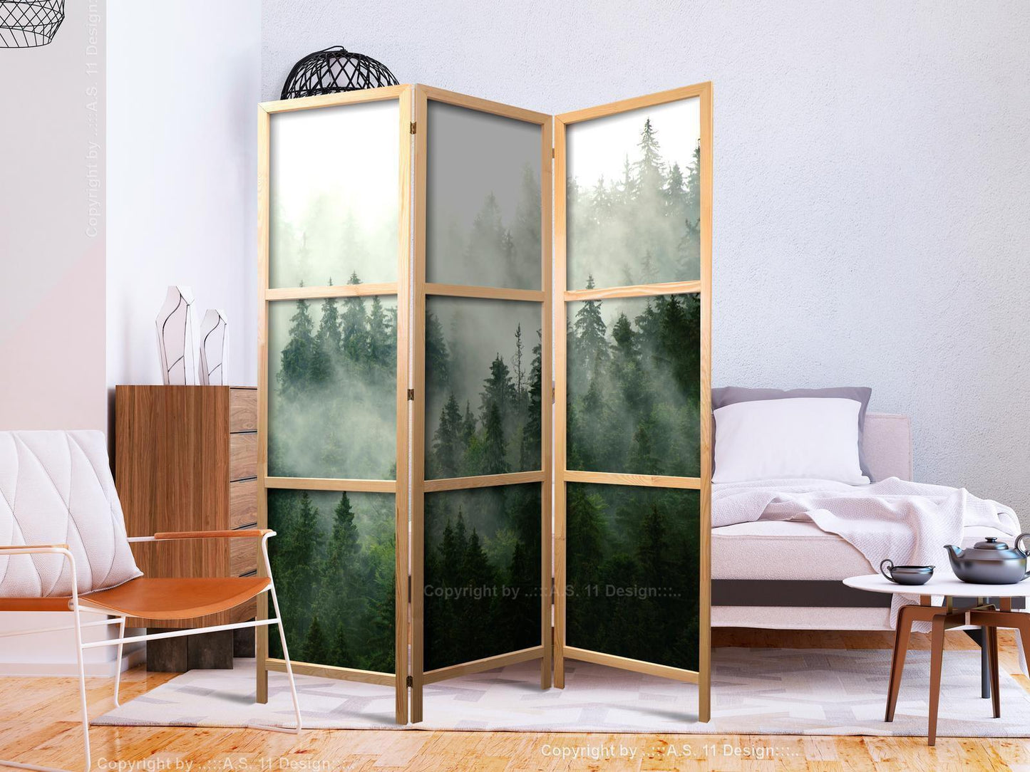 Japanischer Paravent - Mountain Forest I