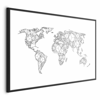 Poster - Geometric Map Artgeist