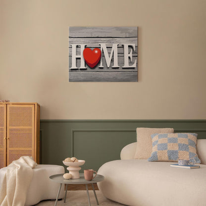 Malen nach Zahlen - Home with Red Heart