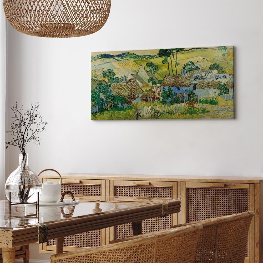Leinwandbild - Vincent Van Gogh – Farms near Auvers