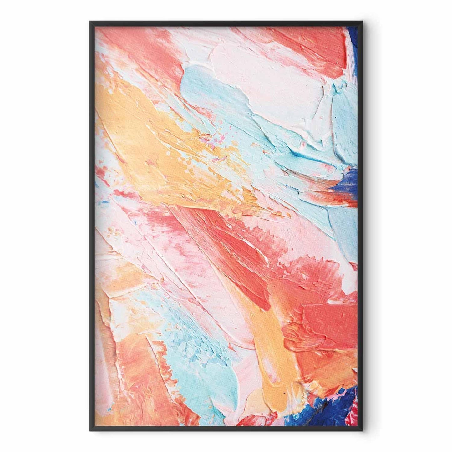 Poster - Colorful Harmony - dynamic color transitions in pastel tones