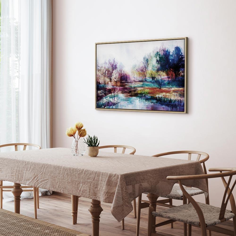 Leinwandbild - World in Paints (1 Part) Wide