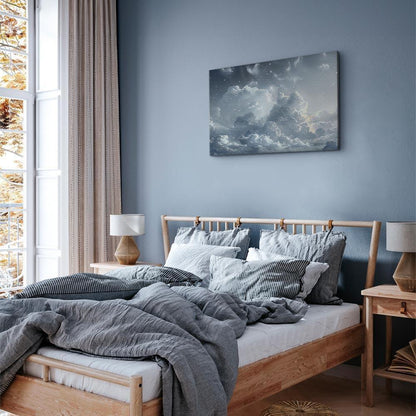 Leinwandbild - Astral Calm: Stars Scattered Over Delicate Clouds