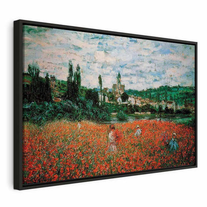 Leinwandbild - Claude Monet – Poppy Field near Vétheuil