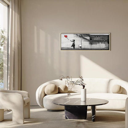 Leinwandbild - There is Always Hope (1 Part) Narrow Red