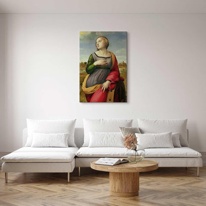 Leinwandbild - St Catherine of Alexandria (Rafael Santi) Artgeist