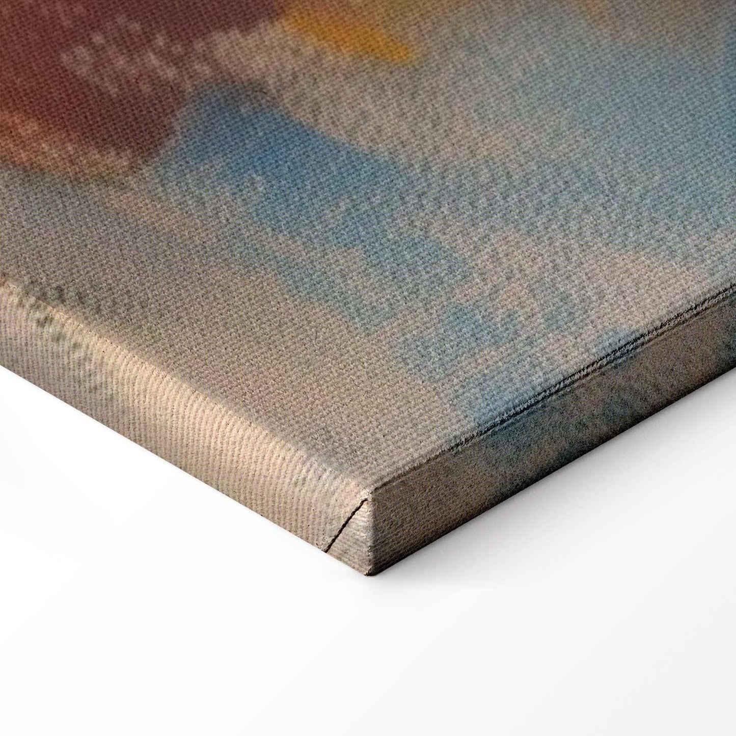 Leinwandbild - Flowery bench - impressionist painting full of flowers