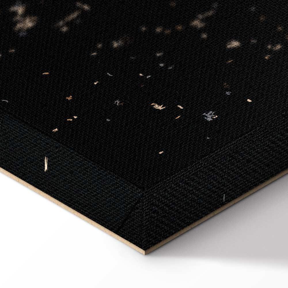 Leinwandbild - Symmetry of Shapes (1-part) - Graphic Motif in Black Shade