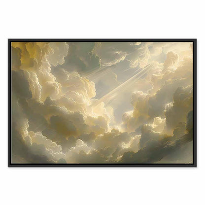 Leinwandbild - Enchanting Play of Colors Against a Backdrop of Clouds