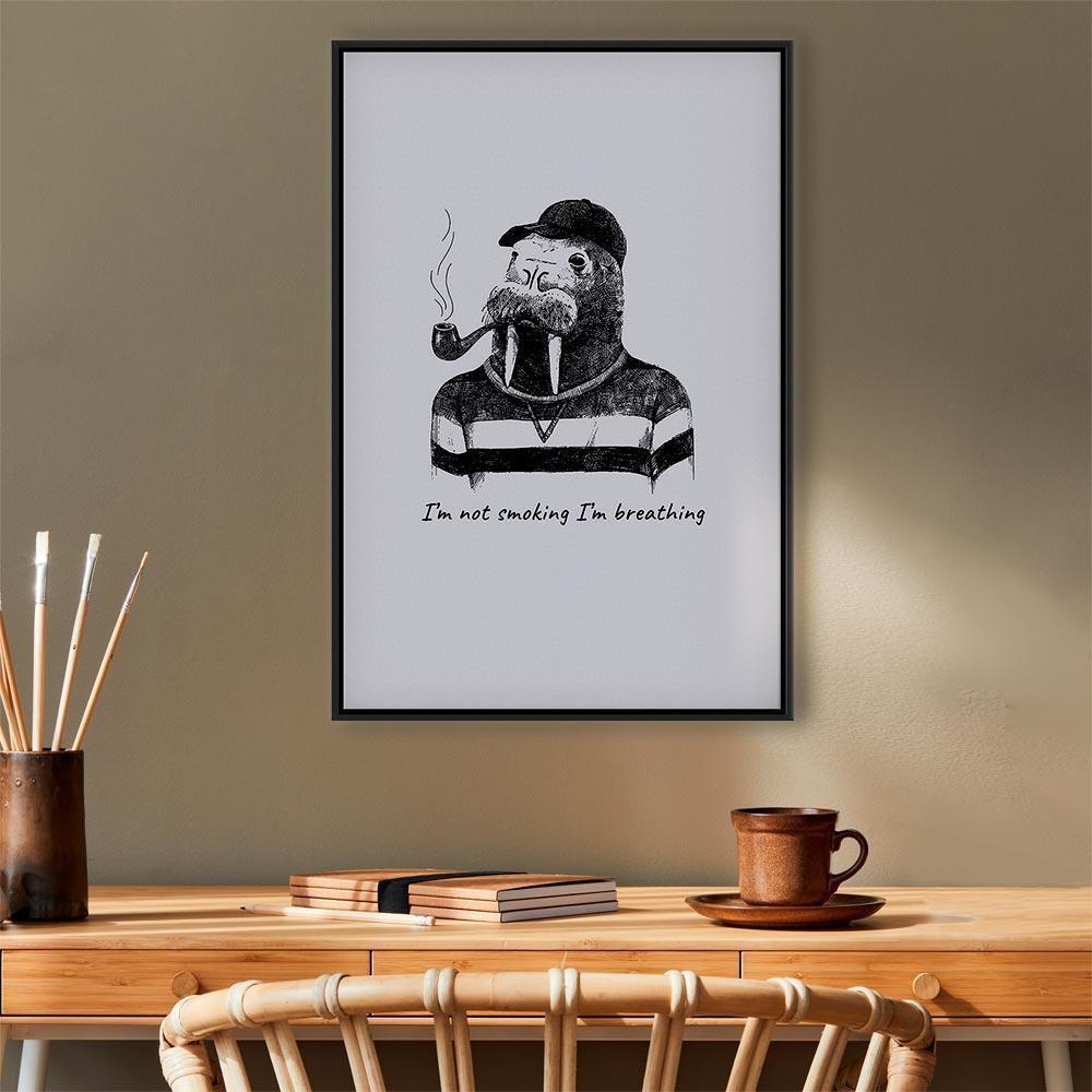 Leinwandbild - I'm Not Smoking I'm Breathing (1 Part) Vertical