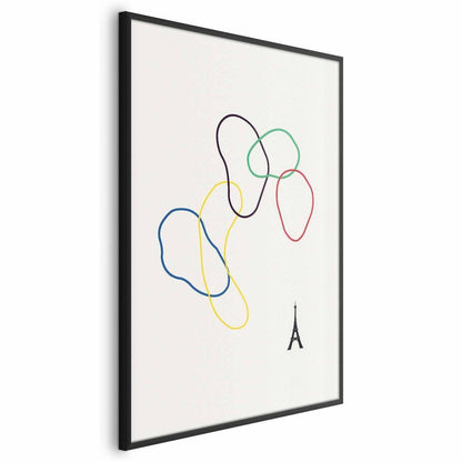 Poster - Colorful Circles - digital graphic - minimalism Artgeist