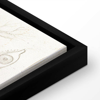 Leinwandbild - Frida Kahlo – Drawing of Eyes