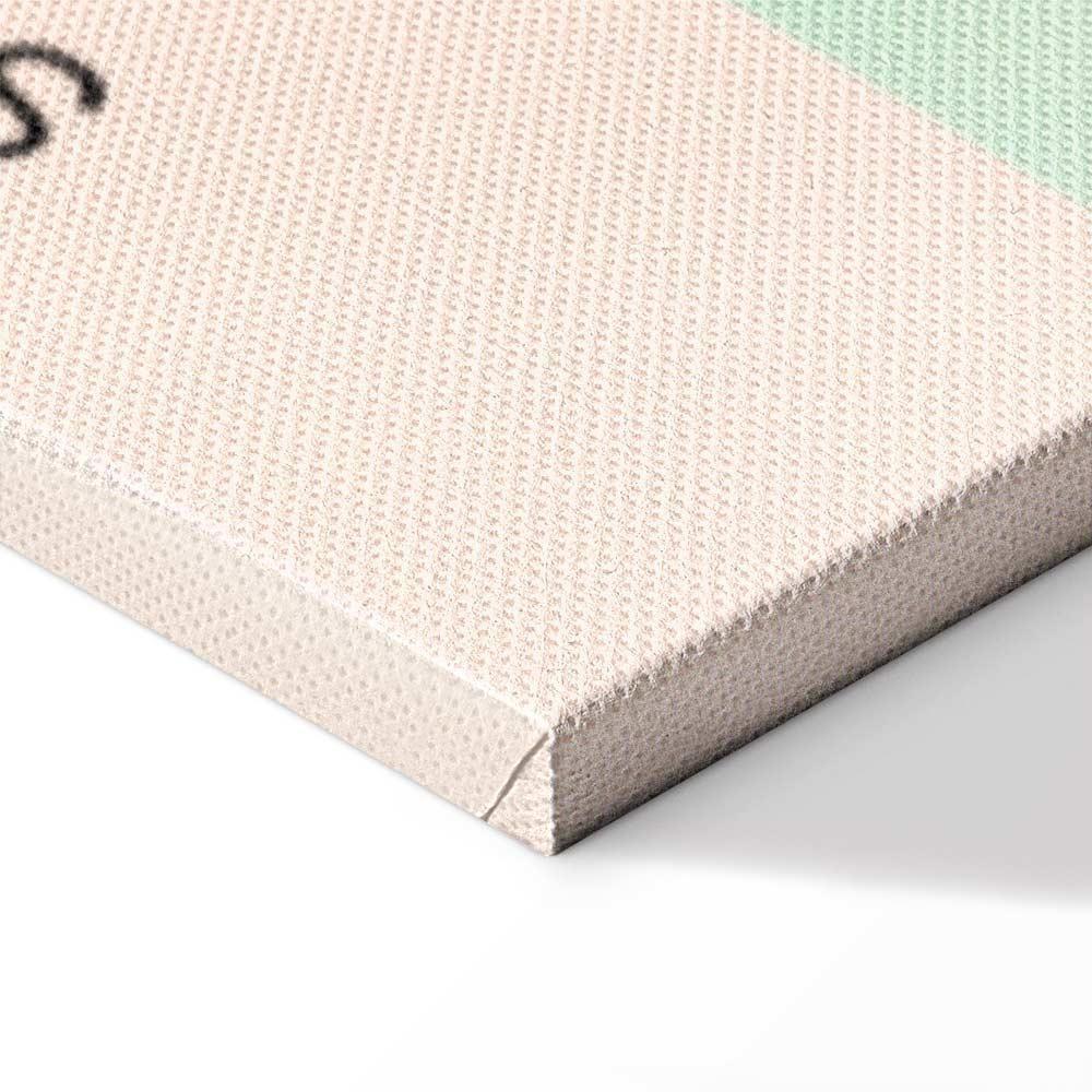 Leinwandbild - Cherry Breeze - Pastel Gradient in Delicate Retro Colors