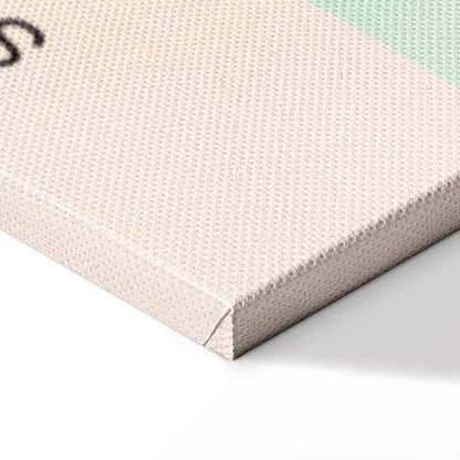 Leinwandbild - Cherry Breeze - Pastel Gradient in Delicate Retro Colors