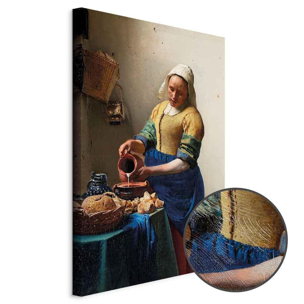 Leinwandbild - Jan Vermeer – The Milkmaid