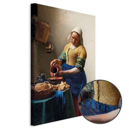 Leinwandbild - Jan Vermeer – The Milkmaid