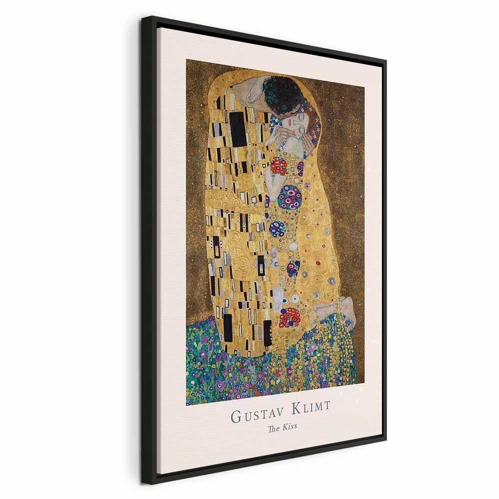 Leinwandbild - Gustav Klimt - The Kiss (1 Part) Vertical