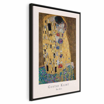 Leinwandbild - Gustav Klimt - The Kiss (1 Part) Vertical