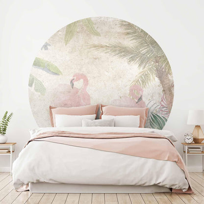 Runde Fototapete - Birds in the jungle