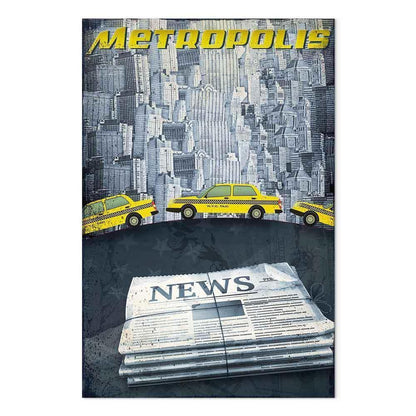 Leinwandbild - Metropolis (1 Part) Vertical