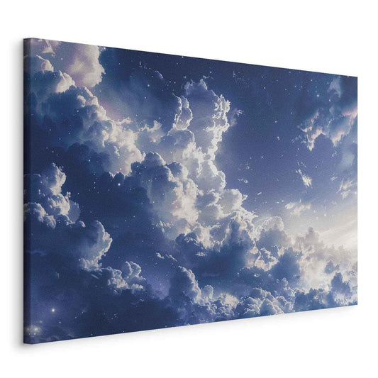 Leinwandbild - Starry Clouds and Delicate Light Over a Corner of the Sky Artgeist