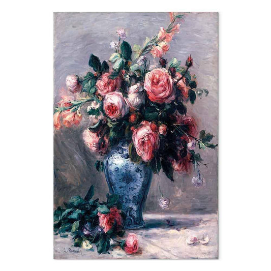 Leinwandbild - Pierre-Auguste Renoir – Vase of Roses
