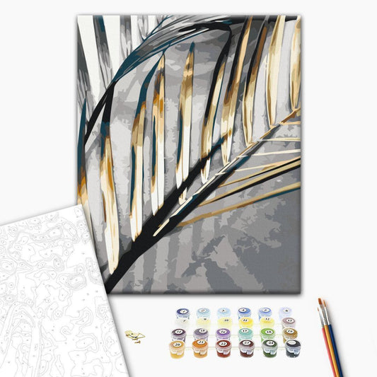 Malen nach Zahlen - Golden Palm Tree