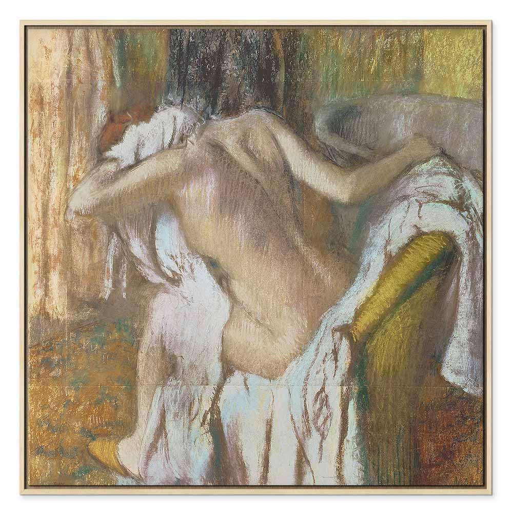Leinwandbild - Edgar Degas – Woman drying herself