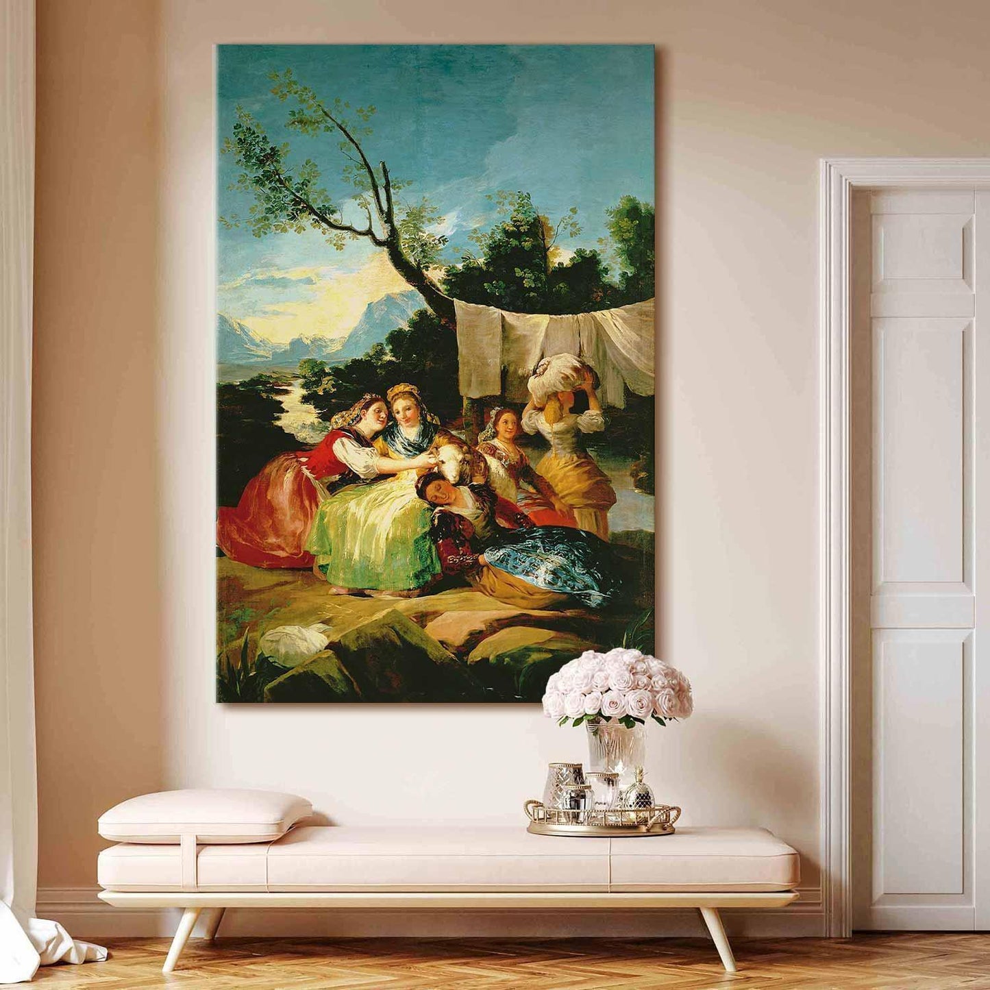 Wandbild XXL - Francisco Goya – The Washerwomen