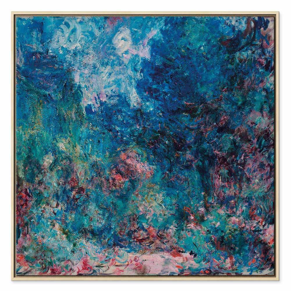 Leinwandbild - Claude Monet – La maison de l'artiste vue du jardin aux roses