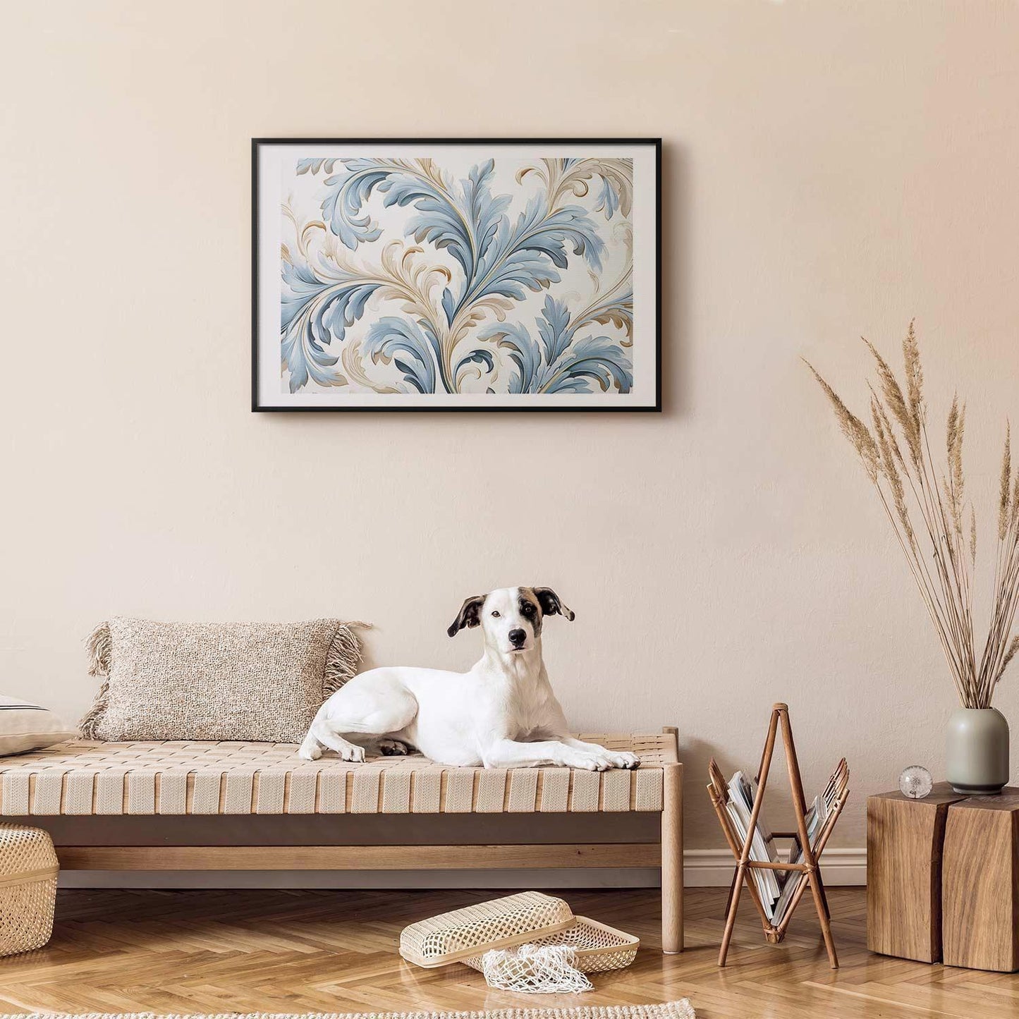 Poster - Baroque Vines in Light Colors