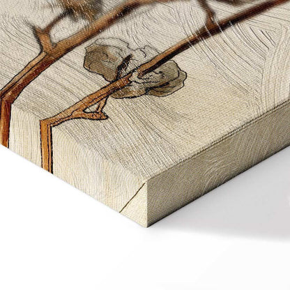 Leinwandbild - Cotton Branches (1 Part) Vertical