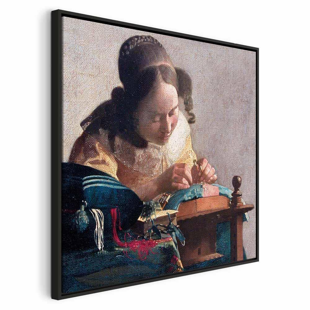 Leinwandbild - Jan Vermeer – The Lacemaker