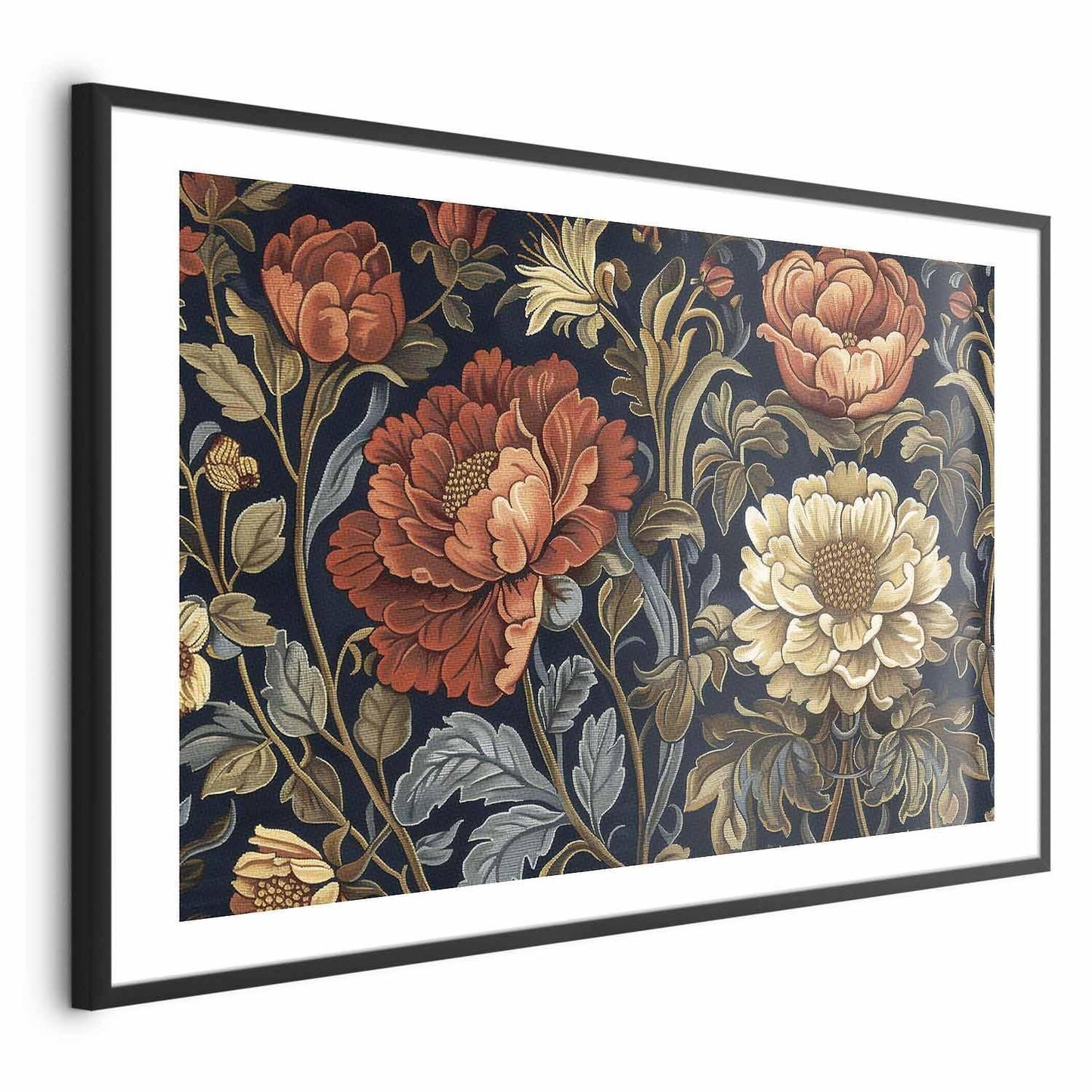 Poster - Tapestry Large Retro Flowers Artgeist