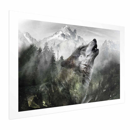 Poster - Howling Wolf