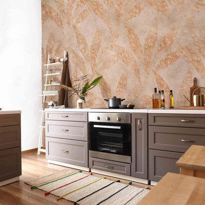 Fototapete - Leaves and Gold