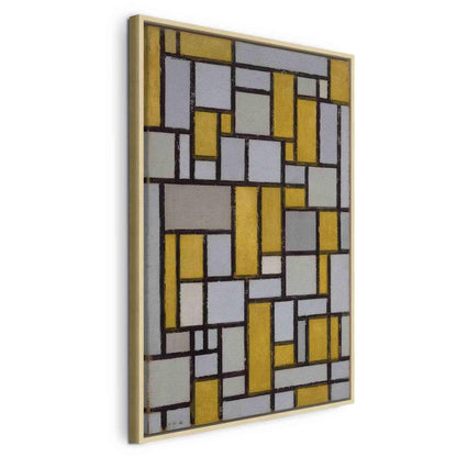 Leinwandbild - Piet Mondrian – Composition with grid 5